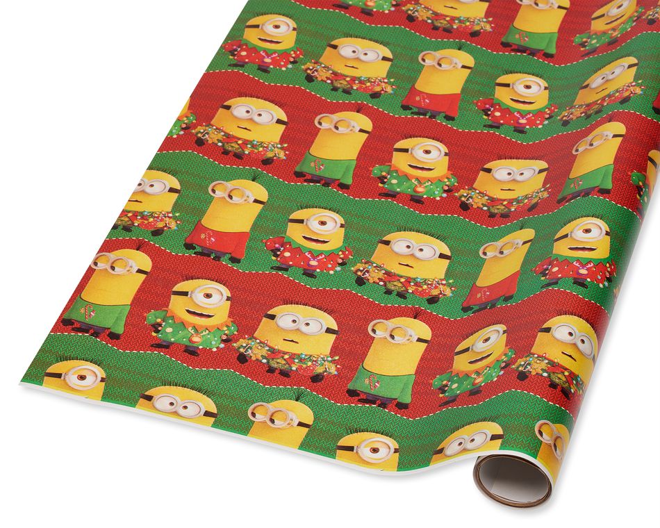 Minions™ Christmas Wrapping Paper, 40 Total Sq. Ft. | American Greetings